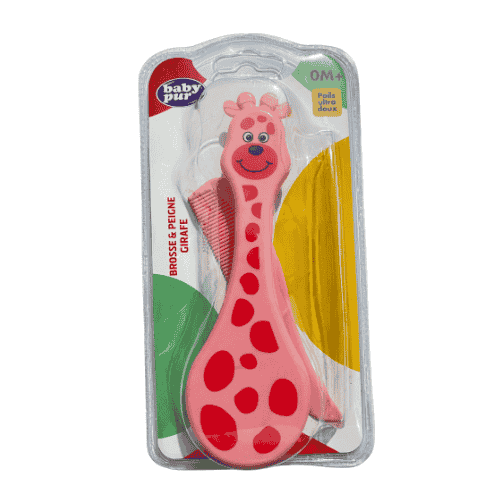baby-pur-brosse-et-peigne-girafe-0m-79003 baby-pur-brosse-et-peigne-girafe-0m-79003