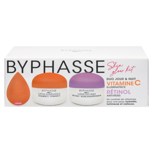 byphasse-kit-skin-glow-cremes-vitamine-c-50ml-et-retinol-50mlbeauty-blender-offert byphasse-kit-skin-glow-cremes-vitamine-c-50ml-et-retinol-50mlbeauty-blender-offert