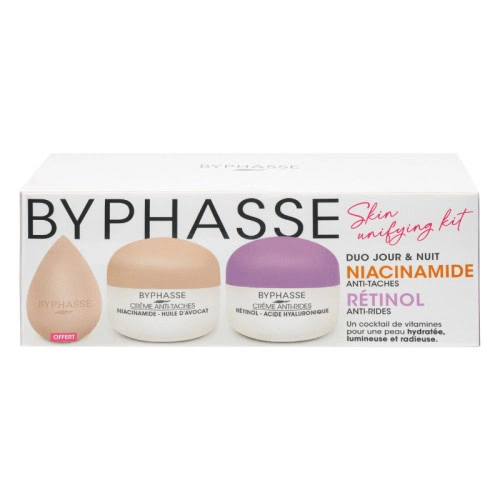 byphasse-kit-skin-unifying-cremes-niacinamide-et-retinolbeauty-blender-offert byphasse-kit-skin-unifying-cremes-niacinamide-et-retinolbeauty-blender-offert