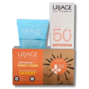 uriage-depiderm-soin-de-jour-anti-taches-spf50-30ml-gel-surgras-50ml-offert