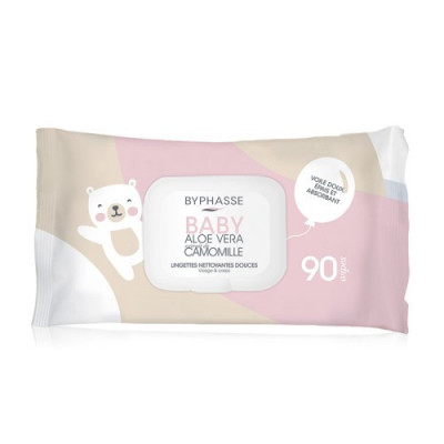 byphasse-baby-lingettes-aloe-vera-extrait-de-camomille-90-unites byphasse-baby-lingettes-aloe-vera-extrait-de-camomille-90-unites